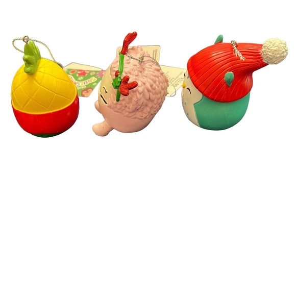 New Lot Of 3 Kurt Adler Squish mallow Ornaments (Pineapple,Bigfoot &Owl) 2.5-3” - Picture 2 of 9